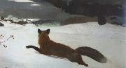 Winslow Homer Fox Hunt (mk44) oil on canvas